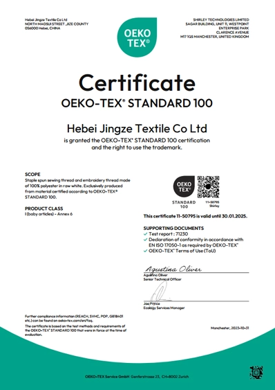 OEKO-TEX sertifika